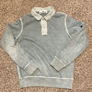 Stone Island long sleeve polo shirt.